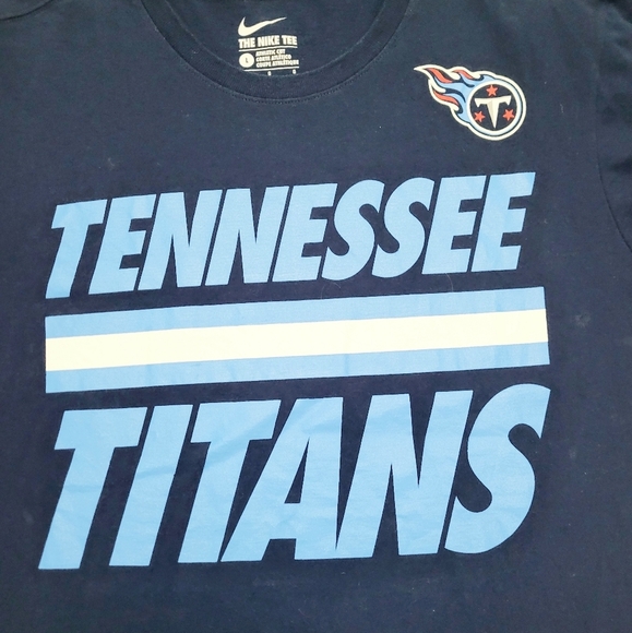 The Nike Tee Tennessee Titans Blue Short Sleeve T-shirt Unisex Size Large Cotton - Picture 3 of 9